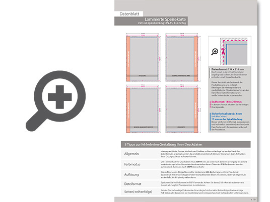 Product Bild laminierte_speisekarte_mit_coil-spiralbindung__endformat_din_a5__28-seitig