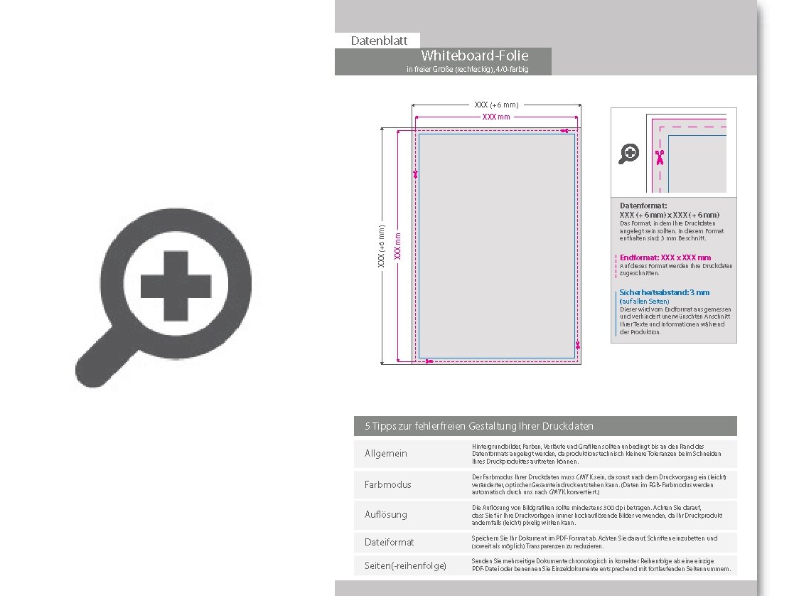 Product Bild hochwertige_whiteboard-folie_inkl__laminat_in_freier_gr____e_(rechteckig)___einseitig_4_0-farbig_bedruckt