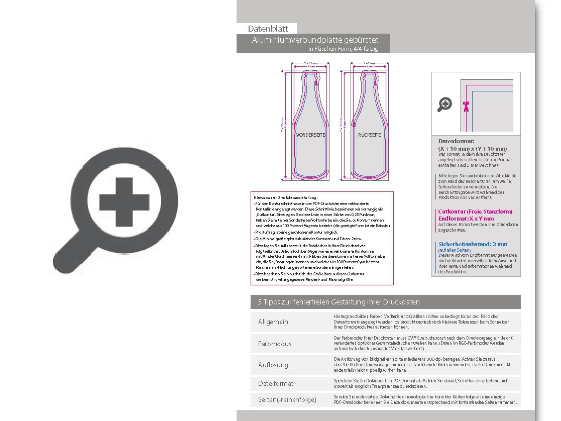Product Bild aluminiumverbundplatte_silber_geb__rstet_in_flasche-form_konturgefr__st___beidseitig_4_4-farbig_bedruckt