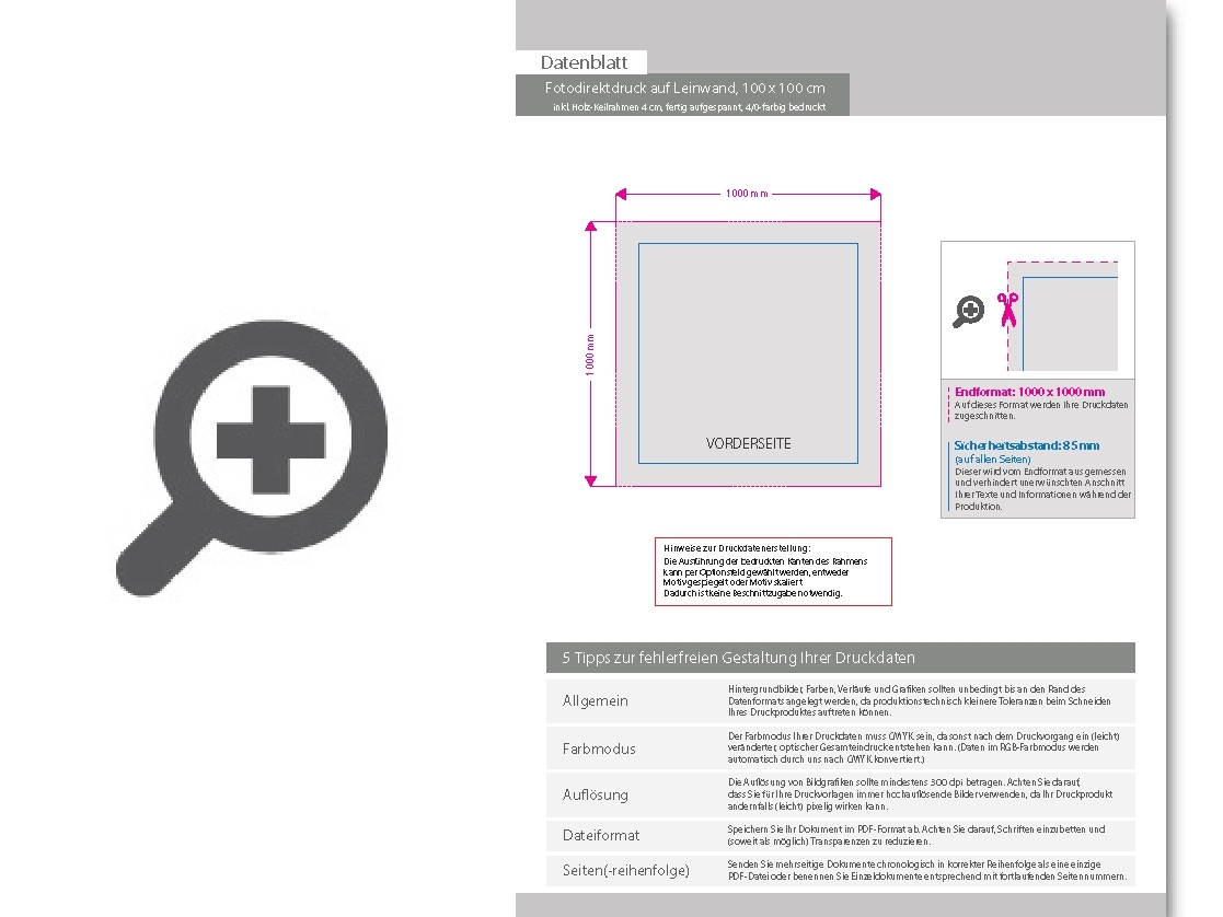 Product Bild fotodirektdruck_auf_leinwand_100_x_100_cm_inkl__holz-keilrahmen_4_cm__fertig_aufgespannt__4_0-farbig_bedruckt