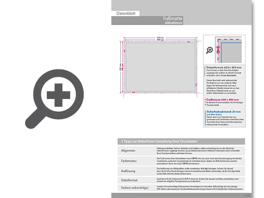 Product Bild fu__matte_60_x_40_cm_mit_filz-oberfl__che__bedruckt_in_brillanter_fotoqualit__t_mit_ihrem_motiv