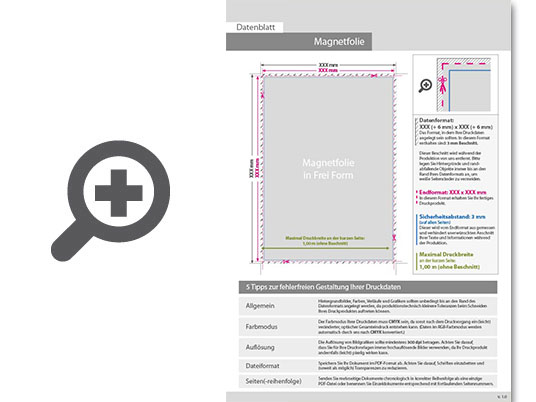 Product Bild hochwertige_schultafel-magnetfolie_in_frei-form_(eine_stanzform_m__glich)___einseitig_4_0-farbig_bedruckt