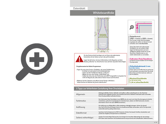 Product Bild hochwertige_whiteboard-folie_inkl__laminat_in_flasche-form_konturgeschnitten_unbedruckt